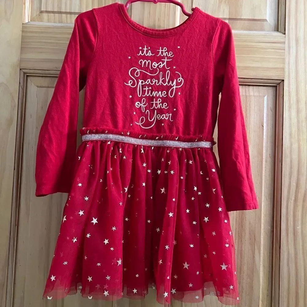 Cat & Jack size 4T holiday dress
